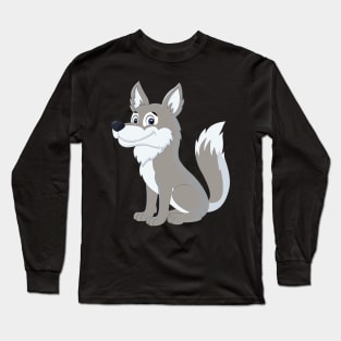 Cartoon Wolf Classic Long Sleeve T-Shirt